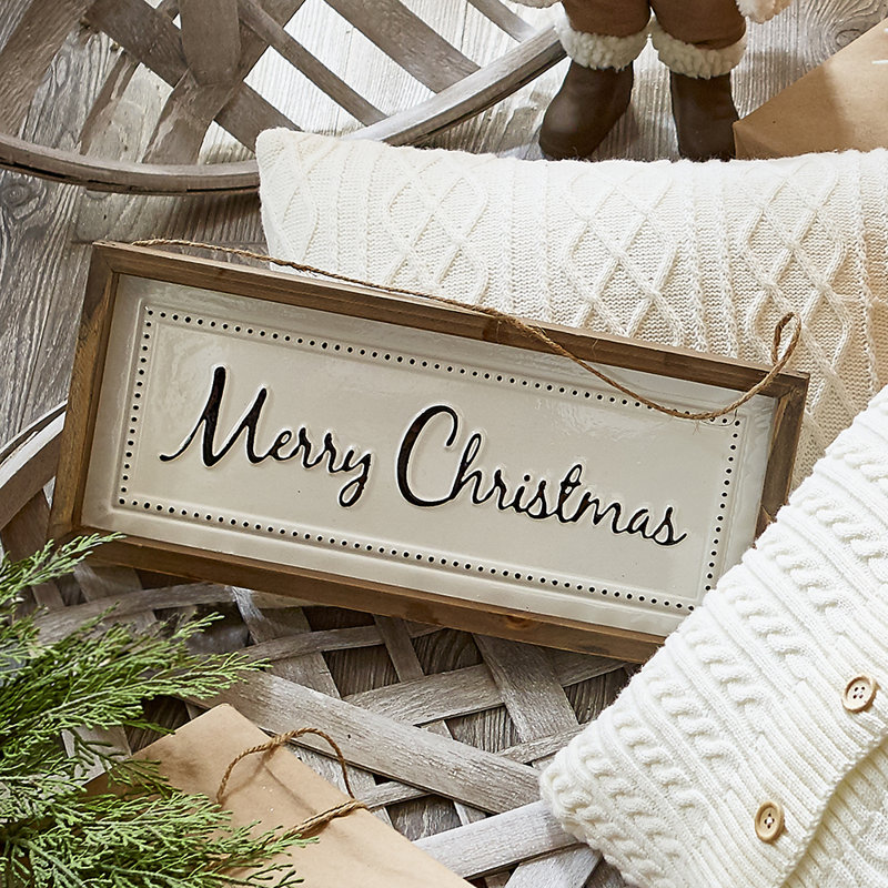 Laurel Foundry Modern Farmhouse Merry Christmas Hanging Sign & Reviews